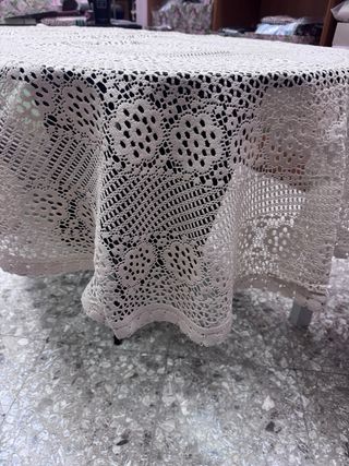 Tovaglia copritavolo uncinetto ovale