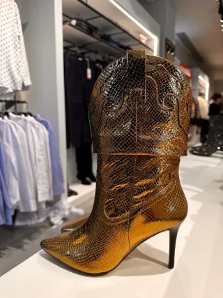 Botas Cowboy piel Slowlove Doradas T39