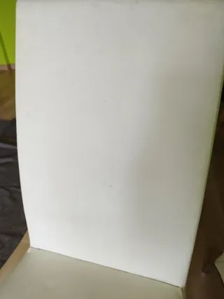 Conjunto 4 sillas polipiel blanco