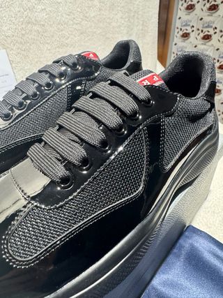 Prada America's Cup Patent Black - Talla 40