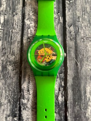Reloj Swatch Verde Multicolor