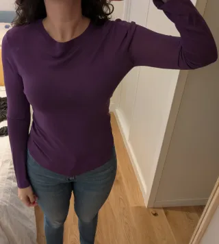 Camiseta Zara Morada Talla L