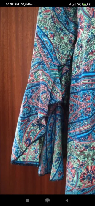 Vestido corte hindú estampado