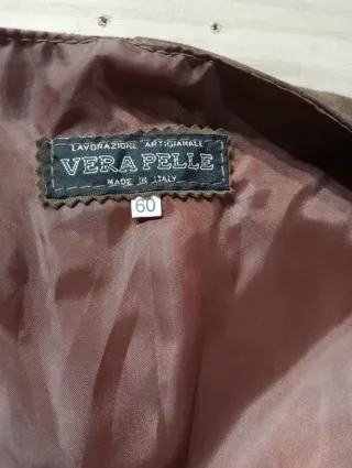 Chaleco de Piel Vera Pelle Marrón