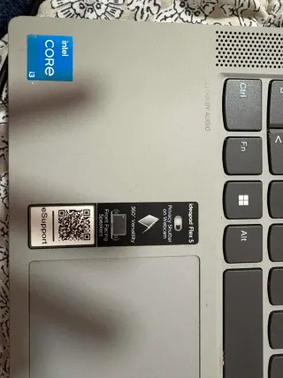 Portátil Lenovo Gris Plata Pantalla Táctil