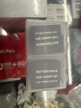 2 Baterías AHDBT-501 GoPro Hero 5/6/7/8