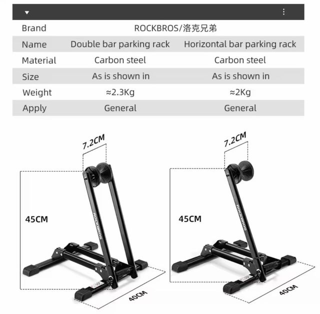Soporte Bicicleta Negro
