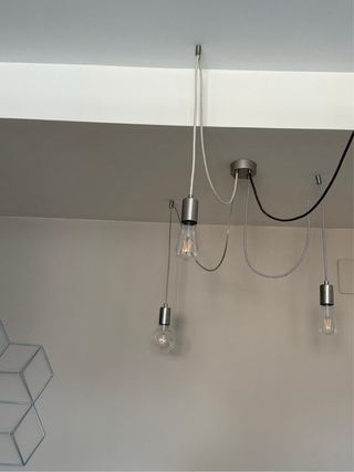 Lámpara araña con bombillas incluidas