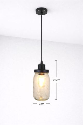 Lámpara diseño industrial cristal