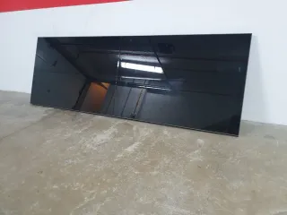 Cabecero de cama negro. Madera lacada