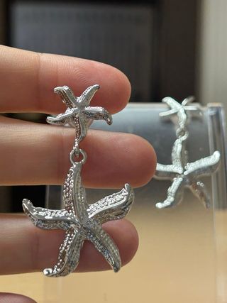 Pendientes Estrella de Mar Colgantes