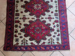 Tappeto Kilim Persiano Vintage Beige Rosso