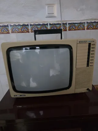Televisor Antiguo Sharp Beige