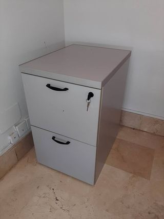 Archivador metálico 2 cajones con llave