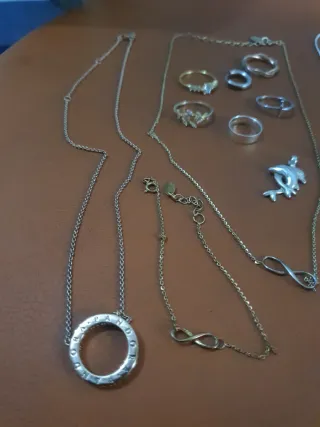 Lote de Joyería de Plata