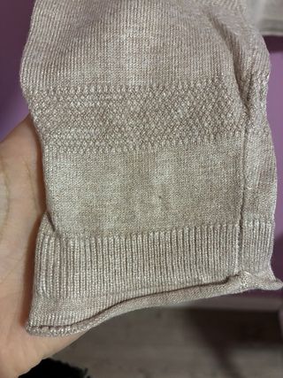 Jersey beige con rayas