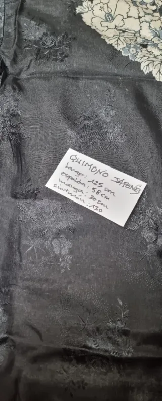 Quimono antiguo estampado floral