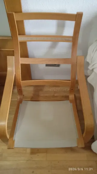 Butaca Ikea Tela y Madera