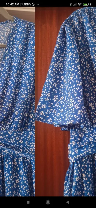 Vestido SHEIN Curve floral azul