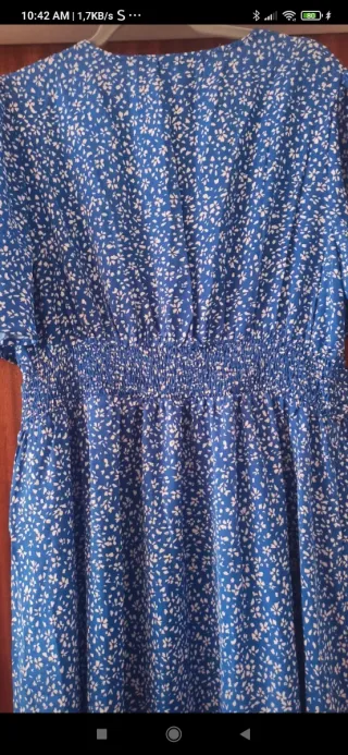 Vestido SHEIN Curve floral azul