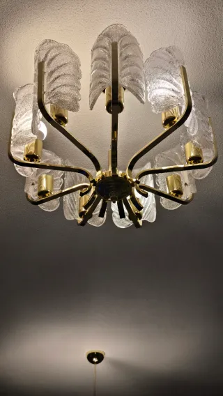 Lámparas vintage metal y cristal