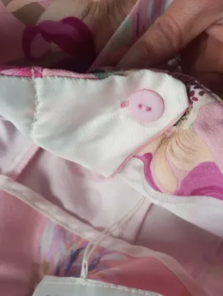 Pantalón de flores rosa