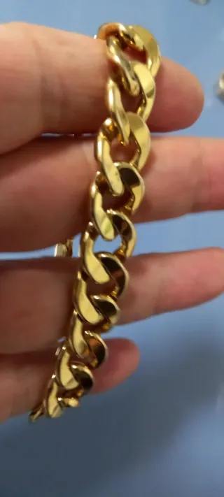 Pulsera eslabones dorada