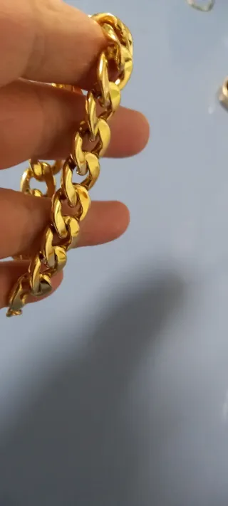 Pulsera eslabones dorada