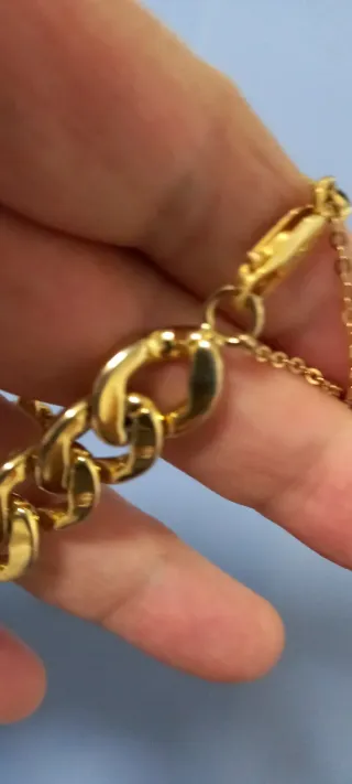 Pulsera eslabones dorada