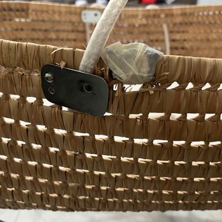 Moisés de mimbre con colchón y ropa