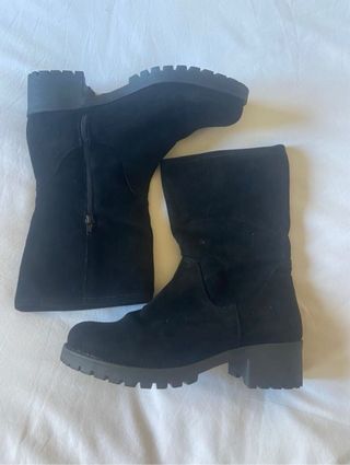 Botines serraje negros sin usar T41