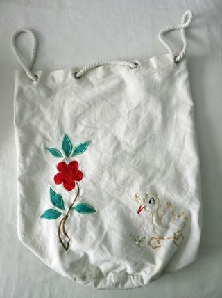 Bolsa petate bordada