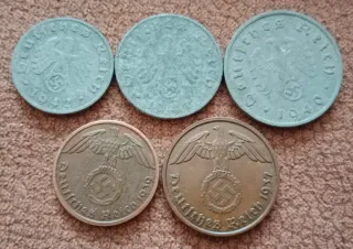 Lote 5 Monedas Alemanas Antiguas