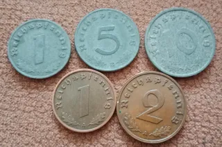 Lote 5 Monedas Alemanas Antiguas