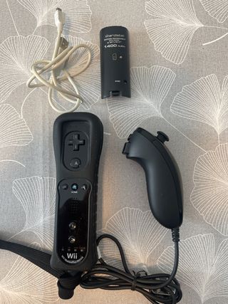 Mando Wii Motion Plus + Nunchuk + Batería