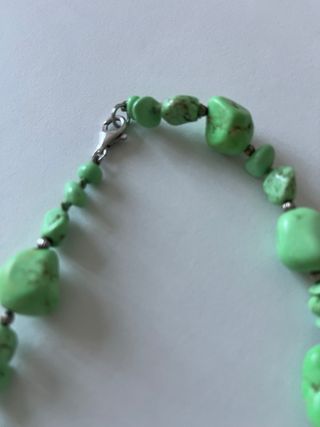 Collana turchese naturale e argento