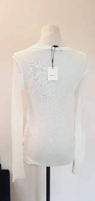 Top manica lunga Zara bianco