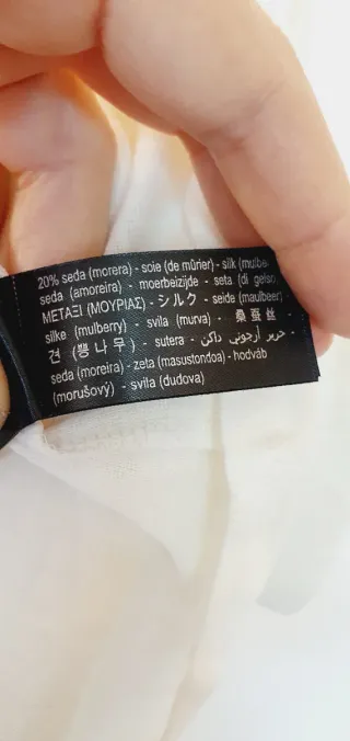 Top manica lunga Zara bianco