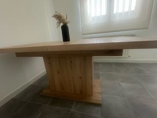 Mesa comedor extensible madera 160/206x90