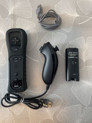 Mando Wii Motion Plus Nunchaku Batería Recargable