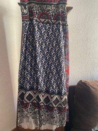 Falda Desigual Multicolor