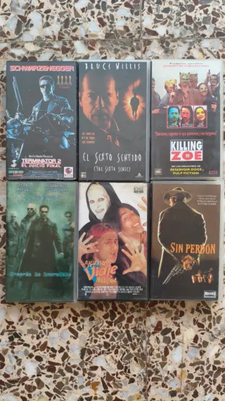 PELÍCULAS VHS HOLLYWOOD ACCION AVENTURA COMEDIA