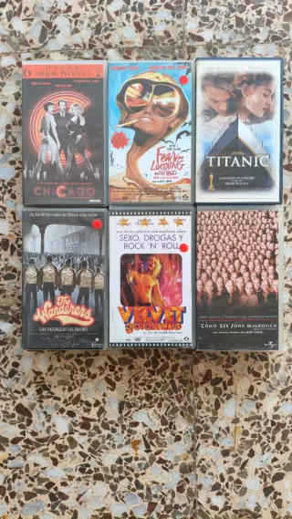 PELÍCULAS VHS HOLLYWOOD ACCION AVENTURA COMEDIA