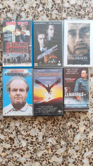 PELÍCULAS VHS HOLLYWOOD ACCION AVENTURA COMEDIA