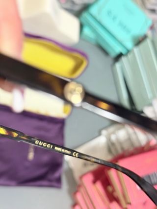 Gafas de Sol Gucci Marrones y Doradas