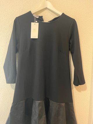 Vestido Antelina Negro Talla Única
