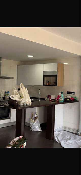 Isla de cocina madera