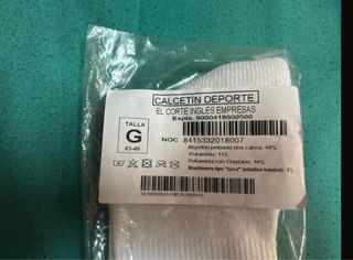 Calcetines El Corte Inglés Talla G (45-46)