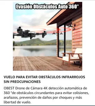 Drone OBEST 4K HD Cámara Dual