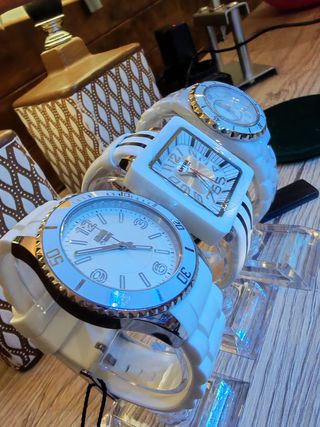 Set 3 Orologi Donna Bianchi e Oro